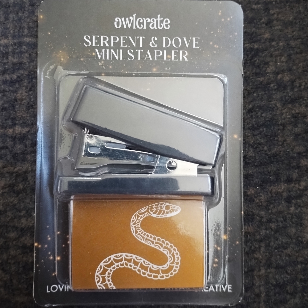 Serpent And Dove Mini Stapler